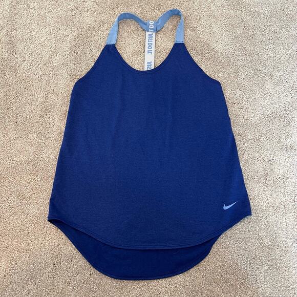 Nike Dri Fit Women's Activewear Tank‎ Top Royal Blue Size XS - Picture 6 of 8